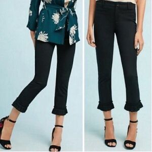 Cartonnier Black Quinton Ruffle Hem Pants